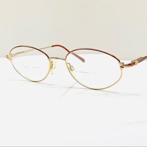Tura France Tura 814 Brown/Gold Women's Eyeglasses Frame Flex Hinges Full Rim